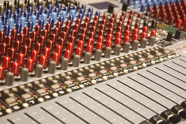 music, console, sound, mixing, audio, studio, board, switch, channel, button, brown music, brown board. How music studio owners earn more referrals
