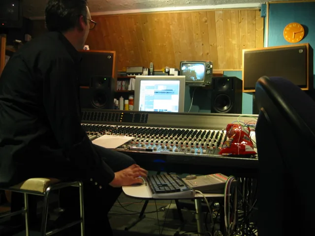 The control room of a recording studio. Recording Studio. Music studio workflow and operations for owners