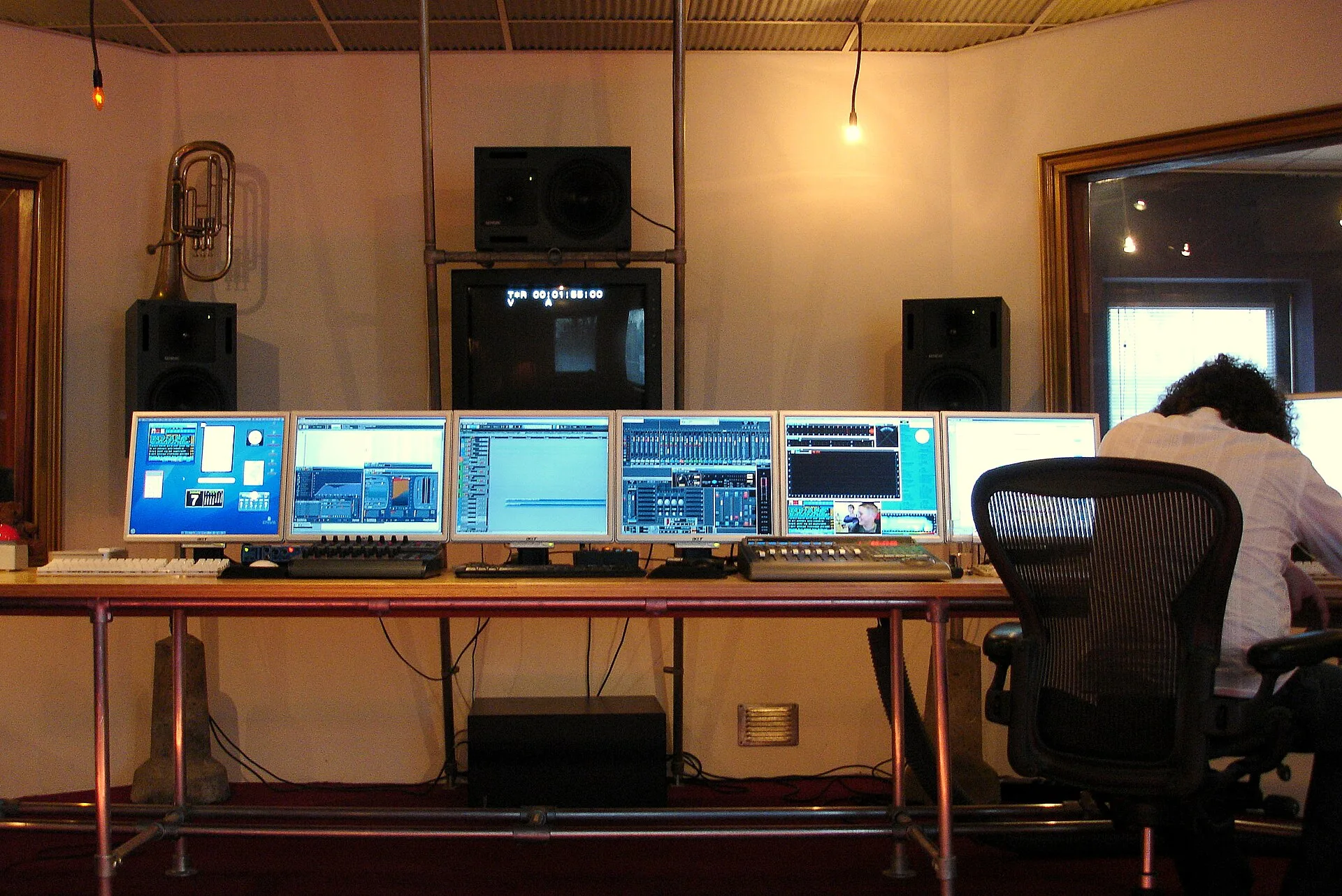 After years of using hardware Neve stuff, the studio is now software based using Macs and PCs. Their main app is Nuendo running on PC. www.gvstudio.nl/ Audio 1: 5.1 & Audio 2: 2.1 recording & mixing DAW: Steinberg Nuendo 6 Plugins among others Waves & Universal Audio Custom made mic pre-amp. Neumann. The labour bill in a music studio for 2027