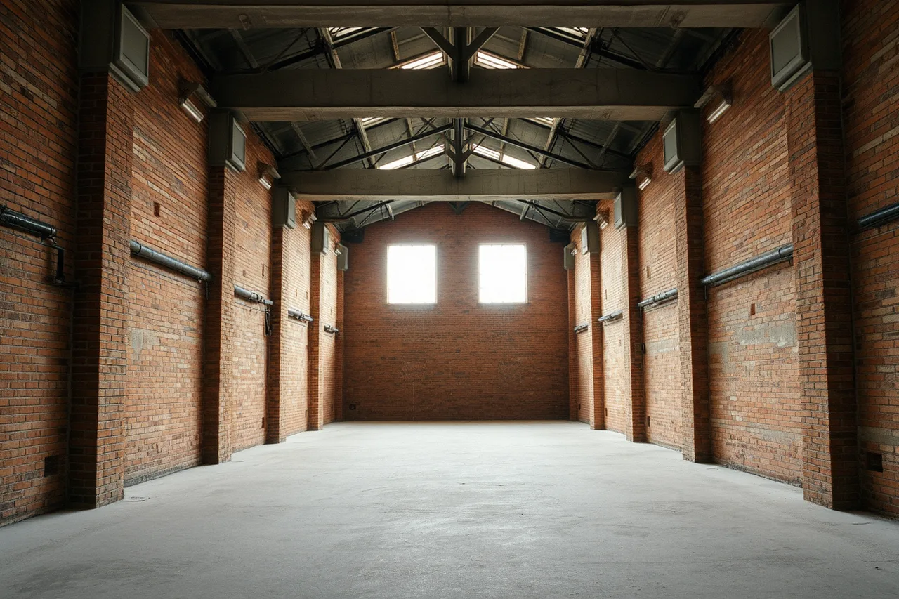 Empty concrete and masonry industrial building interior with thick walls (What changes when starting a music studio in a new country)